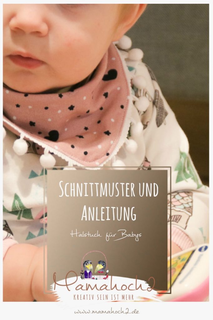 anleitung und schnittmuster babyhalstuch nähen anfänger