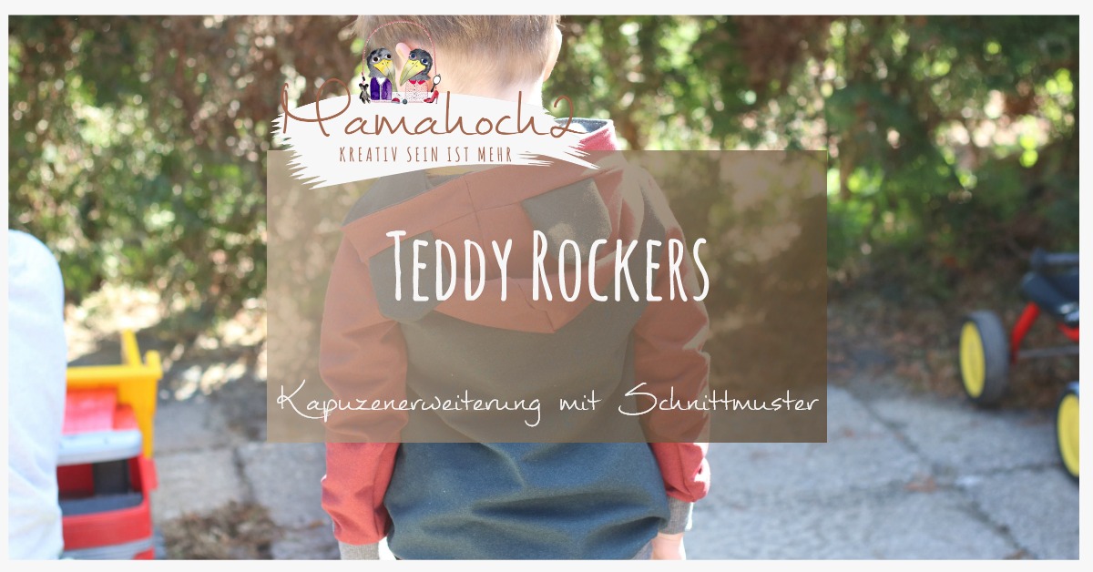 Teddy Rockers . Teddyohren annähen . Kapuze mit Ohren . Ohren an die Kapuze nähen . Bärenohren . Freebook Teddy Rockers 30