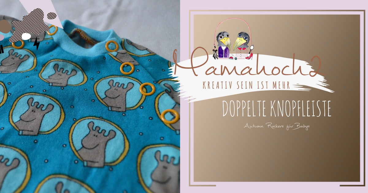 Tutorial: Wie du ein Babyshirt mit doppelter Knopfleiste nähst