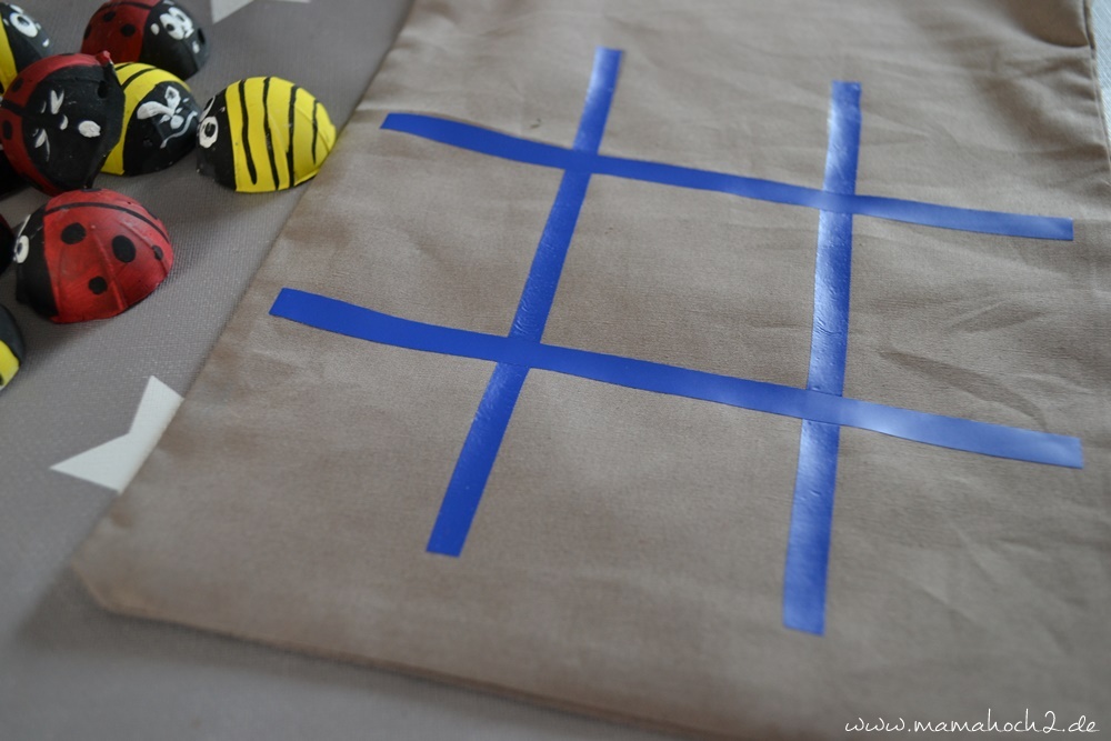 Marienkäfer Ideen . Tic Tac Toe . Bastelnmit Kindern . Gipsarbeiten . schnelle Bastelanleitung . DIY schnell . Diy mit Kindern (11)