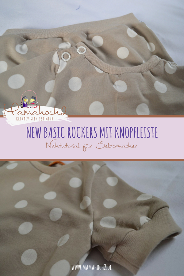 New Basic Rockers mit Knopfleiste . Shirt mit Knopfleiste nähen . schnelles nähen . Freebook . Schulternaht mit Knopfleiste nähen