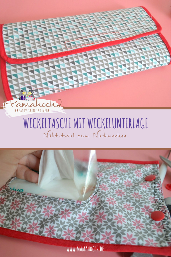 Wickeltasche für die Babys . Nähen für Babys . Wickeltasch to go . Wickelunterlage . Schrägband annähen . Nähen mit Baumwolle . Anleitung . Freebook . Kam Snaps . Babydeko . kostenlose Anleitung 65