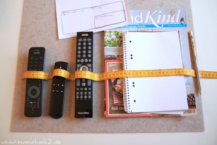 DIY Nähanleitung für ein Sofa-Utensilo - Mehr Ordnung auf der Couch ⋆