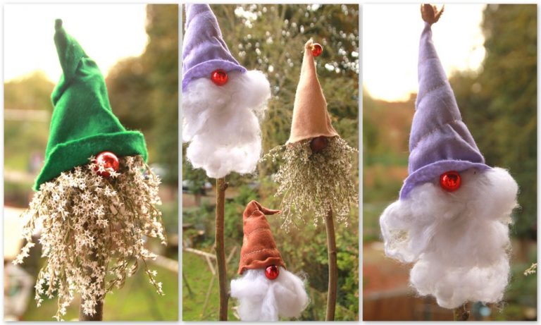Gartenwichtel und Tannenkranz DIY Bastelanleitungen ⋆ Mamahoch2