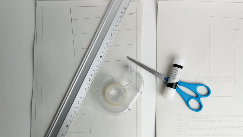Schnittmuster Richtig Kleben Mit Videoanleitung Mamahoch2