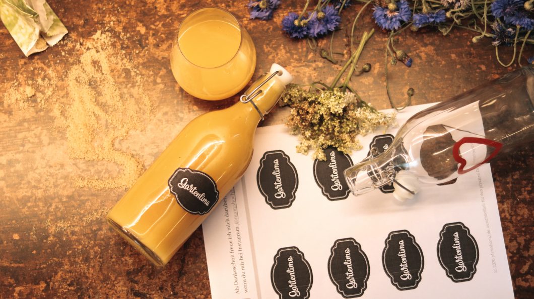 Limonade selber machen: Leckere Holunder-Orangen Gartenlimonade mit ...