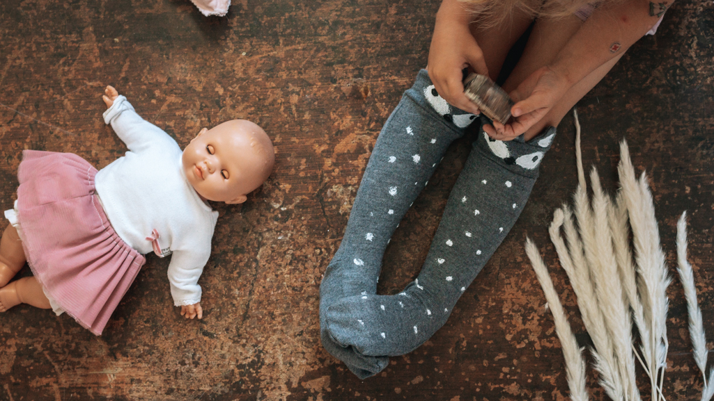 Socken für den Herbst nähen – Nähanleitung für süße Kniestrümpfe