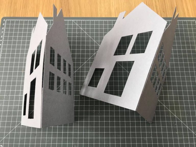 Deko Idee - Lichthäuser zum Basteln mit Druckvorlage