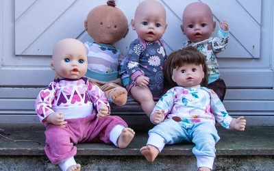 Nähen für die Puppe – Puppengrößen im Vergleich: wie verschieden die gleichgroßen Baby-Puppen sind (43cm)