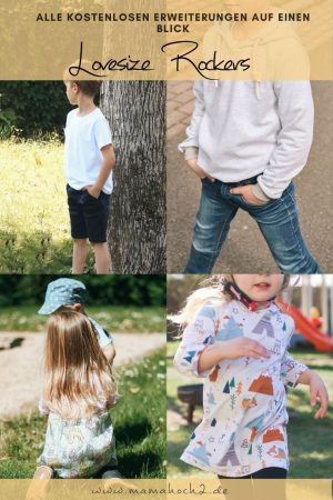 lovesize rockers baukastenschnittmuster nähanleitungen anfänger oberteil nähen für kinder oversize lovesize rockers baukastenschnittmuster nähanleitungen anfänger oberteil nähen für kinder oversize